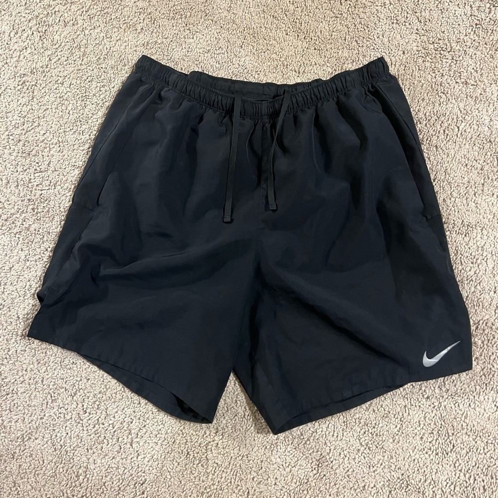Nike Black Athletic Shorts 2 in 1
